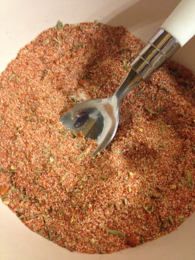 Emeril's Creole Seasoning... you can make it with the recipe here or buy it in the grocery store